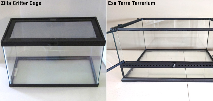 Zilla Critter Cage & Exo Terra Terrarium